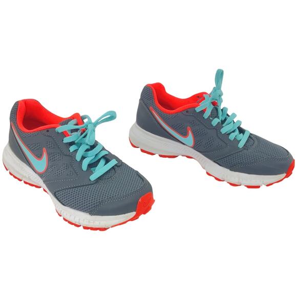 Nike Downshifter 6 Gray/Neon Orange Athletic Shoes Women’s Size 6 Preowned - Picture 1 of 7